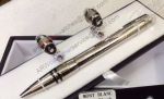 GIFT SET - Montblanc Starwalker Silver Ballpoint Pen and Cufflinks Set 